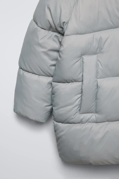Зимова куртка на дівчинку Zara 122 розмір блакитна 0562736805 - зображення 4