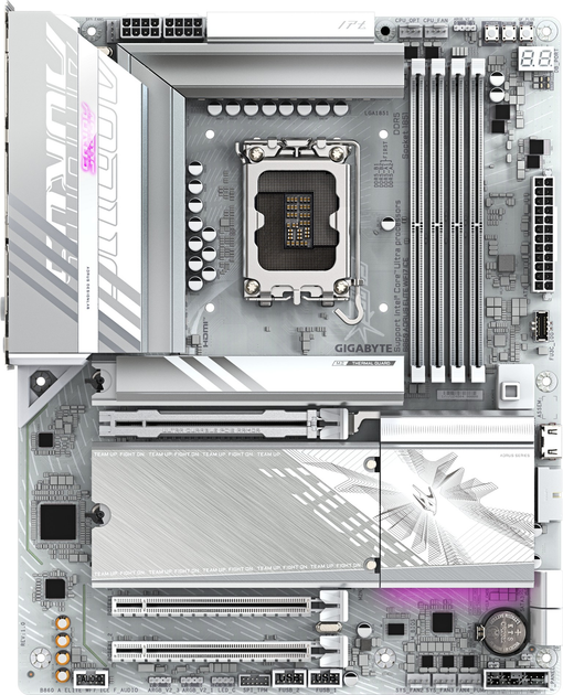 Płyta główna Gigabyte B860 AORUS ELITE WIFI7 ICE (LGA1851, Intel B860, PCI-Ex16) - obraz 1