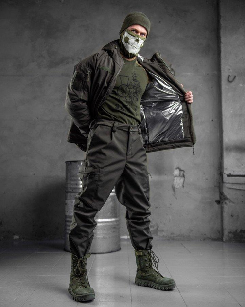 Зимовий тактичний костюм Softshell Omni-Heat Olive S - зображення 1