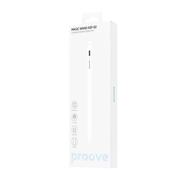 Стілус універсальний смартфона планшета Proove Stylus Magic Wand ASP-02 Universal Version Samsung, Lenovo, Apple iPad Білий - зображення 8