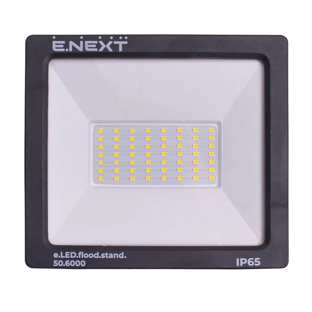 Прожектор светодиодный e.LED.flood.stand.50.6000, 50Вт, 6000К - Фото 2 Прожектор светодиодный e.LED.flood.stand.50.6000, 50Вт, 6000К - изображение 2