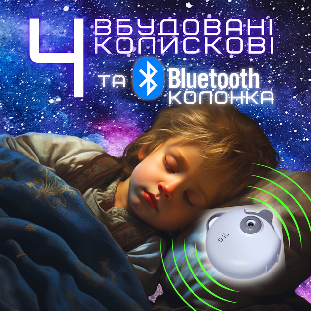 Беспроводной проектор ночник планетарий настольный на аккумуляторе 32 слайда Combuy (2000003543601) - Фото 7 Беспроводной проектор ночник планетарий настольный на аккумуляторе 32 слайда Combuy (2000003543601) - изображение 7