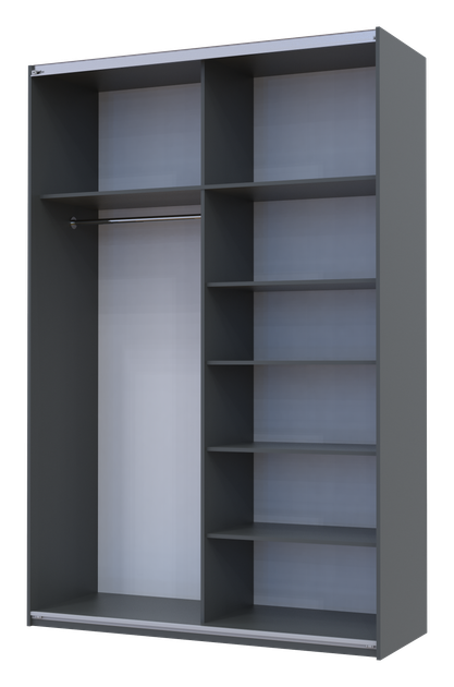Шкаф-купе двухдверный Doros G-Caiser 160х60х240 см Графит/2 Зеркала (DRS-011028) - изображение 3