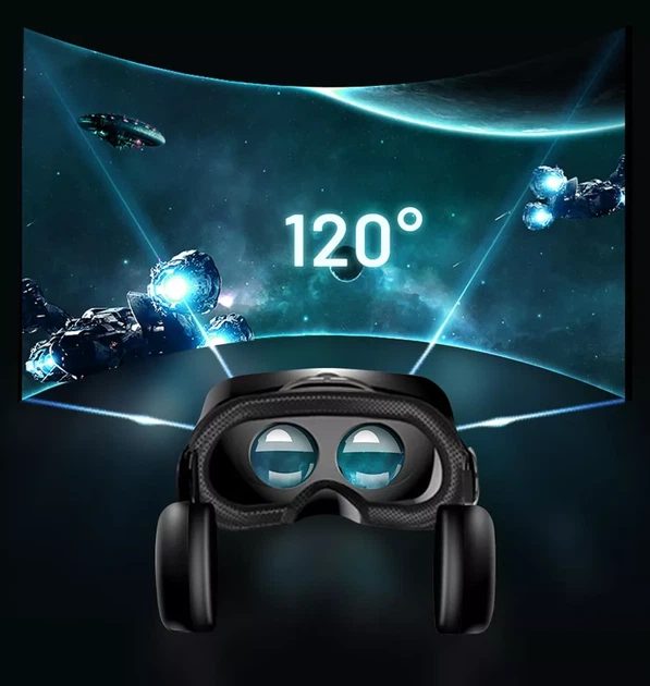 VRG Pro Plus очки виртуальной реальности с наушниками + джойстик T3 - изображение 5