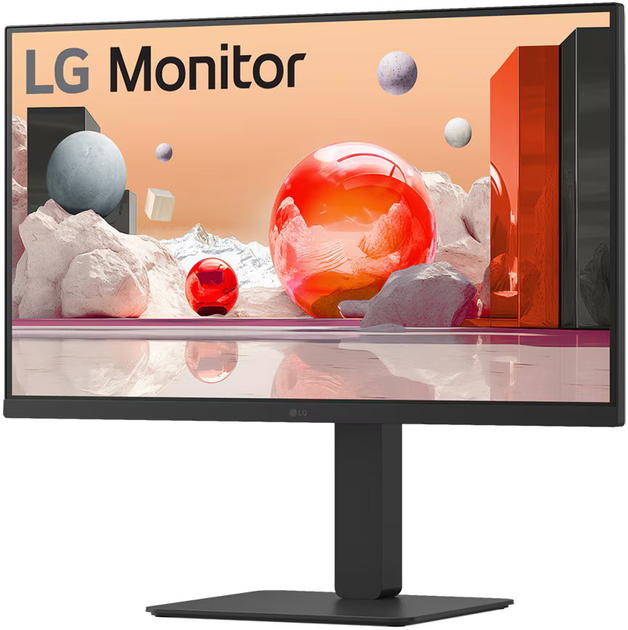 Monitor 24" IPS LG 100Hz Black (24BA650-B.AEU) - obraz 3