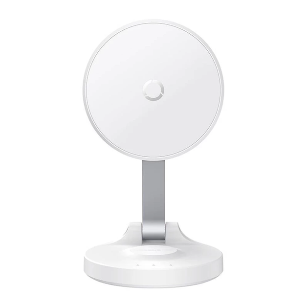 Автомобільний тримач Baseus MagPro Magnetic Foldable white - Фото 1 Автомобільний тримач Baseus MagPro Magnetic Foldable white - зображення 1