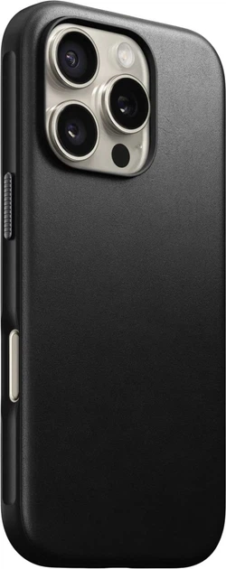 Чохол Nomad Modern Leather Case Back для iPhone 16 Pro Max Чорний (NM01693185) - зображення 9