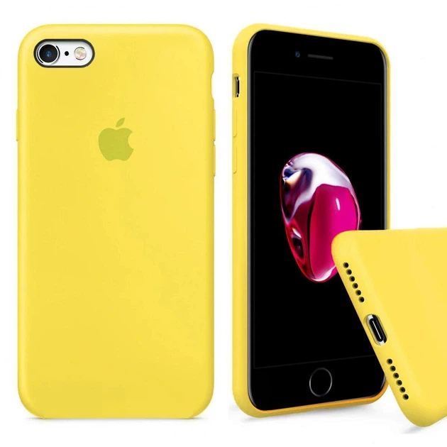 Чохол Silicone FULL case для IPhone 6/6s Yellow жовтий - Фото 1 Чохол Silicone FULL case для IPhone 6/6s Yellow жовтий - зображення 1
