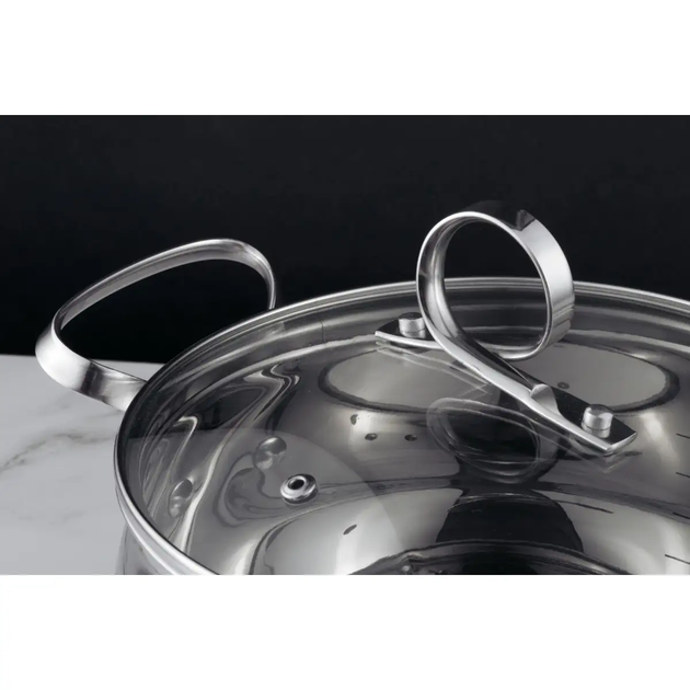 Каструля Pepper Basil сіра з нержавіючої сталі 3 л (PR-1200-18) - изображение 3