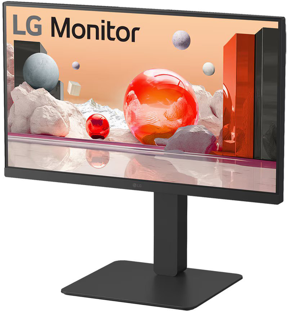 Monitor 24" IPS LG FHD Webcam 100Hz Black (24BA850-B.AEU) - obraz 5
