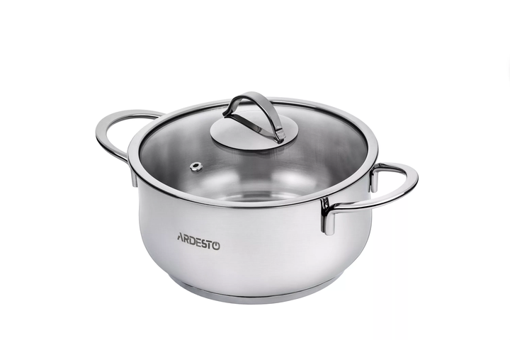 Каструля Ardesto Black Mars сіра з нержавіючої сталі 4.3 л (AR0743S) - Фото 2 Каструля Ardesto Black Mars сіра з нержавіючої сталі 4.3 л (AR0743S) - зображення 2