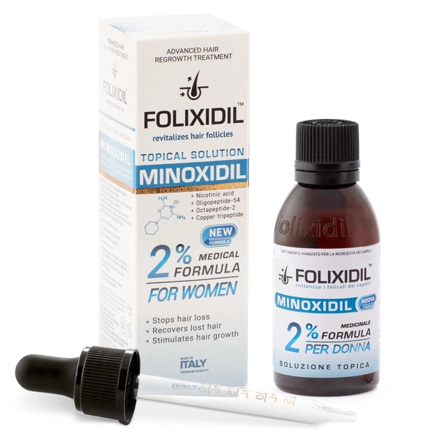 Миноксидил Folixidil 2% от выпадения волос, для роста волос ( женщинам ) - изображение 2