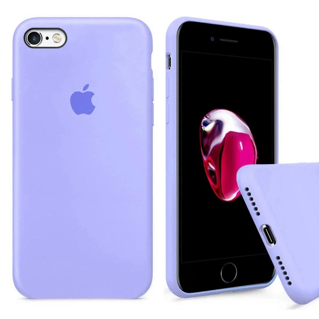 Чехол Silicone FULL case для IPhone 6 Plus/6s Plus Lilac голубой - Фото 1 Чехол Silicone FULL case для IPhone 6 Plus/6s Plus Lilac голубой - изображение 1