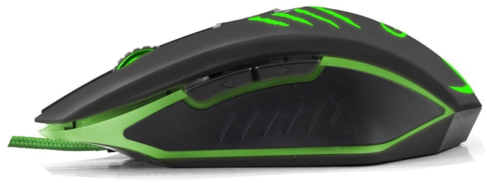 Мышь Esperanza MX209 Claw USB Black/Green (EGM209G) - Фото 3 Мышь Esperanza MX209 Claw USB Black/Green (EGM209G) - изображение 3