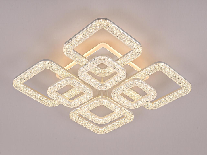 Светодиодная люстра SVLIGHT LED GLX-23515-4+4H 230W с пультом - изображение 1