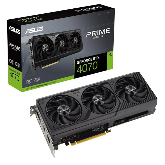 Видеокарта GF RTX 4070 12GB GDDR6X Prime OC Asus (PRIME-RTX4070-O12G) - изображение 2