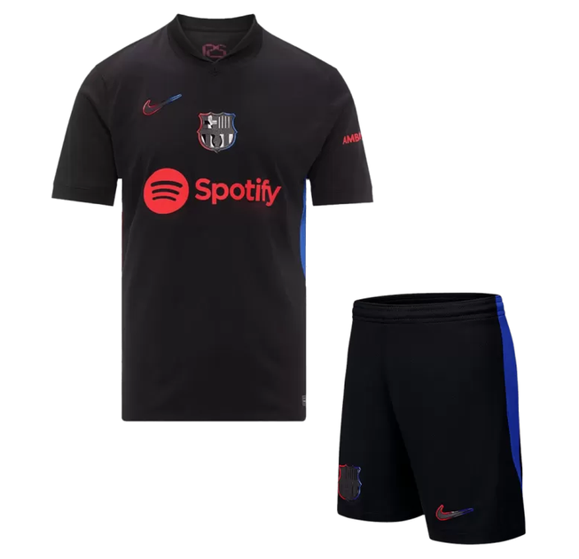 Дитяча футбольна форма Nike Lamine Yamal №19 2024-2025, розмір 26 (зріст 140–150 см), чорна - зображення 3
