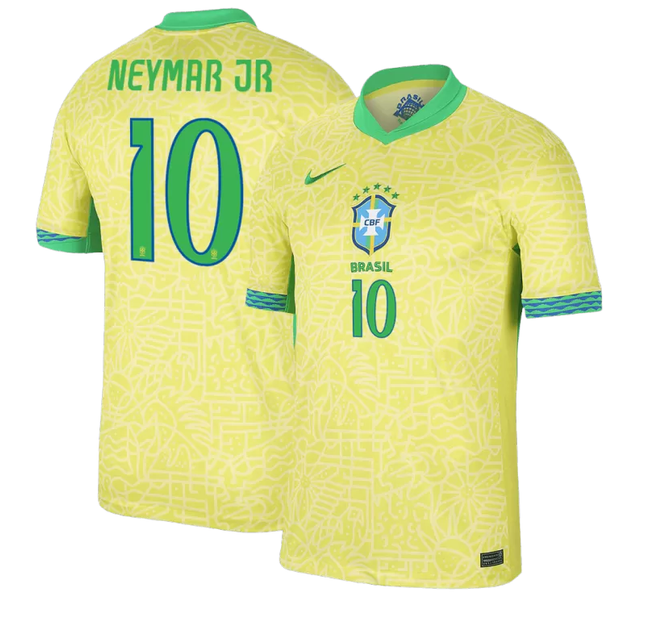Дитяча футбольна форма Nike Neymar Jr. (Неймар) збірна Бразилії 24/25, розмір 20 (зріст 115-125 см), жовта - изображение 2