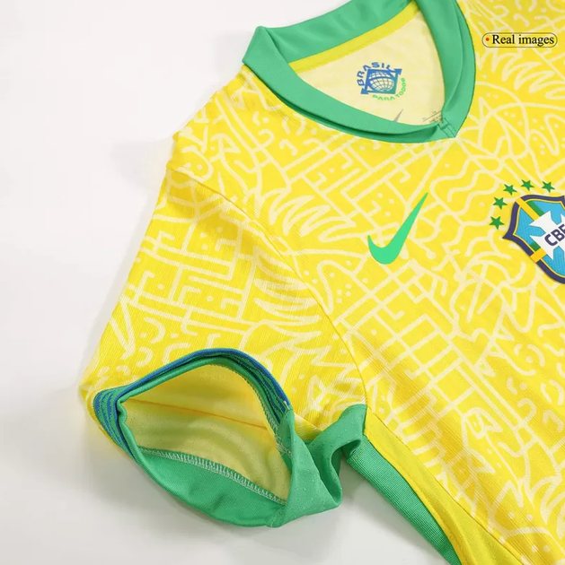 Дитяча футбольна форма Nike Neymar Jr. (Неймар) збірна Бразилії 24/25, розмір 22 (зріст 125-130 см), жовта - изображение 3