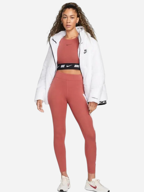 Спортивні легінси жіночі Nike W Nsw Essntl Gx Hr Lggng Jdi CZ8534-691 XS Рожеві (196151446993) - зображення 3