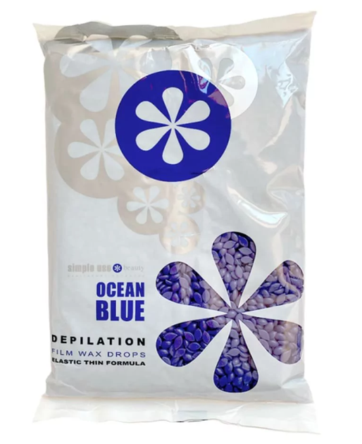 Горячий воск в гранулах SIMPLE USE Ocean Blue голубой океан 800 г - Фото 1 Горячий воск в гранулах SIMPLE USE Ocean Blue голубой океан 800 г - изображение 1