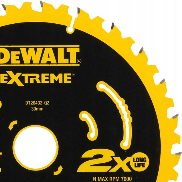 Диск пильный по дереву DeWALT EXTREME 210х30мм (DT20432) - Фото 2 Диск пильный по дереву DeWALT EXTREME 210х30мм (DT20432) - изображение 2