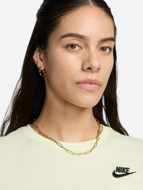 Футболка бавовняна жіноча Nike Sportswear Club Essentials DX7902-113 M Бежева (196608537632) - зображення 5