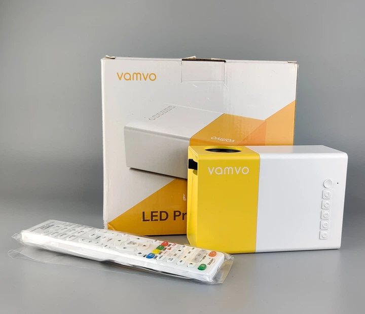 Мини-проектор Vamvo YG300 Pro с поддержкой 1080P, подарок для детей, домашний кинотеатр, совместим со смартфоном/ноутбуком/PS4/Firestick. Б/В 0002068801111111111111111 - изображение 8