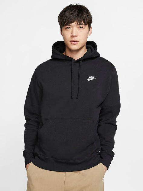 Худі утеплене чоловіче Nike M Nsw Club Hoodie Po Bb BV2654-010 S Чорне (193147704549) - зображення 1