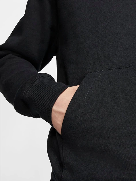 Bluza męska z kapturem ocieplana Nike M Nsw Club Hoodie Po Bb BV2654-010 XL Czarna - obraz 4