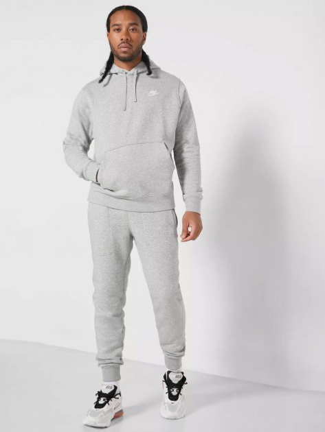 Худі утеплене чоловіче Nike M Nsw Club Hoodie Po Bb BV2654-063 L Сіре (193147704747) - зображення 3