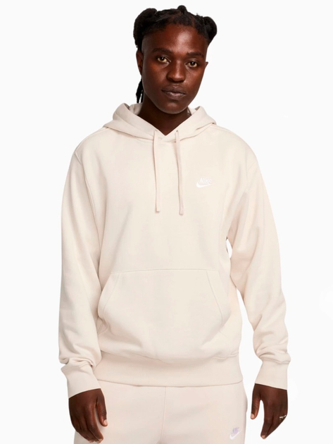 Худі утеплене чоловіче Nike M Nsw Club Hoodie Po Bb BV2654-104 XL Бежеве (197596816877) - зображення 1