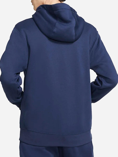 Bluza męska z kapturem ocieplana Nike M Nsw Club Hoodie Po Bb BV2654-410 S Granatowa - obraz 2