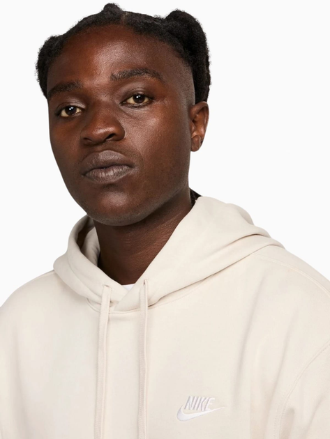 Худі утеплене чоловіче Nike M Nsw Club Hoodie Po Bb BV2654-104 L Бежеве (197596952803) - зображення 4