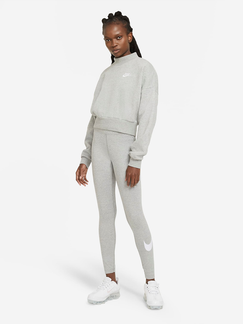 Спортивні легінси жіночі Nike W Nsw Essntl Gx Mr Lggng Swsh CZ8530-063 M Сірі (194502821666) - зображення 3