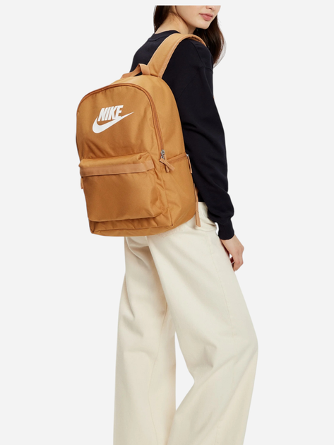 Plecak 25L sportowy materialowy A4 Nike Nk Heritage Bkpk DC4244-224 Brązowy - obraz 2