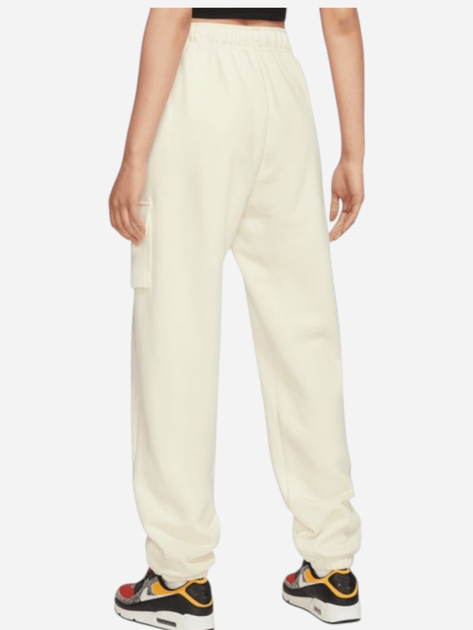 Спортивні штани на флісі жіночі Nike W Nsw Club Flc Mr Pant Cargo DQ5196-113 M Бежеві (196153342095) - зображення 4