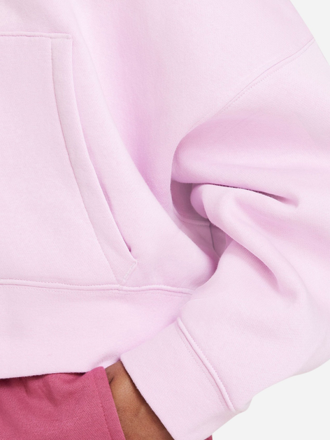 Підліткова тепла толстовка на флісі для дівчинки Nike G Nsw Trend Flc Fz Hoodie DV2565-676 L (147-158 см) Рожева (196152834645) - зображення 5