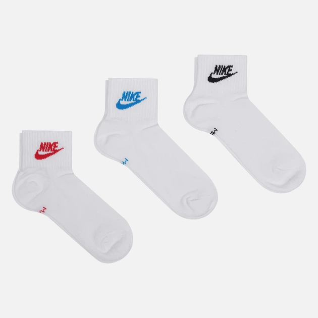 Zestaw skarpetek damskich 3 pary Nike Everyday Essential DX5074-911 M (38-42) Białe - obraz 3