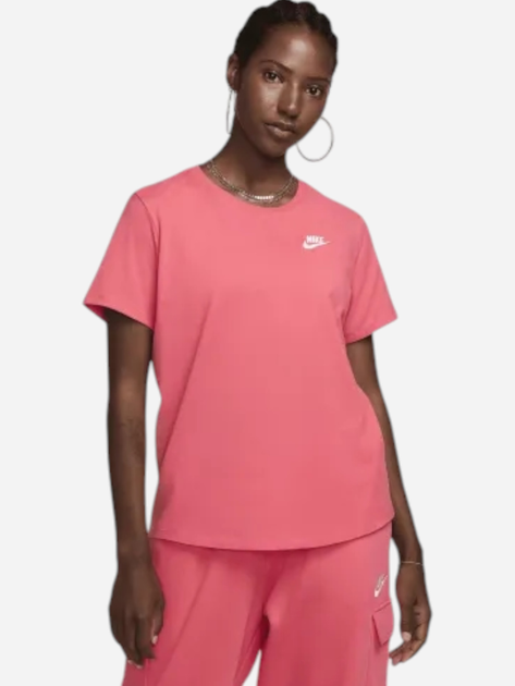 Koszulka damska bawełniana Nike Sportswear Club Essentials DX7902-629 XL Różowa - obraz 1