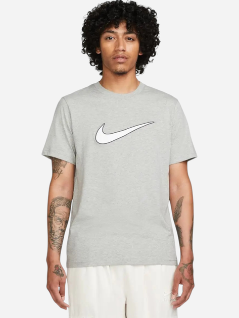 Футболка бавовняна довга чоловіча Nike M Nsw Sp Ss Top FN0248-063 L Біла (196968091584) - зображення 1