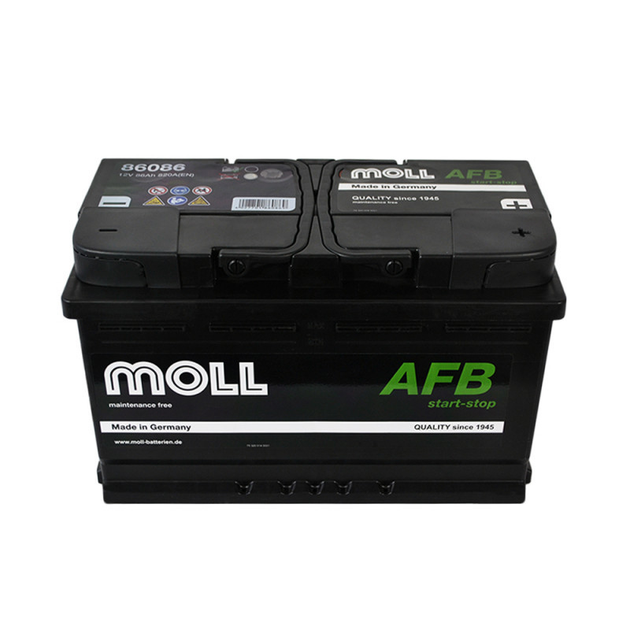 Автомобільний акумулятор MOLL AFB start/stop 86Ah 820A R+ (L4) - изображение 2