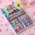 Набор красочных атласных резинок для волос Scrunchies - изображение 2