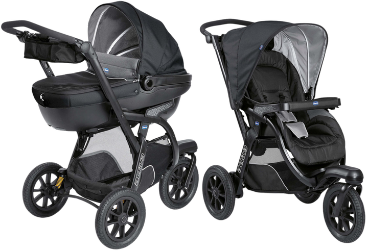 Коляска 2 в 1 Chicco Activ3 Черная (87087.51.01) - изображение 1