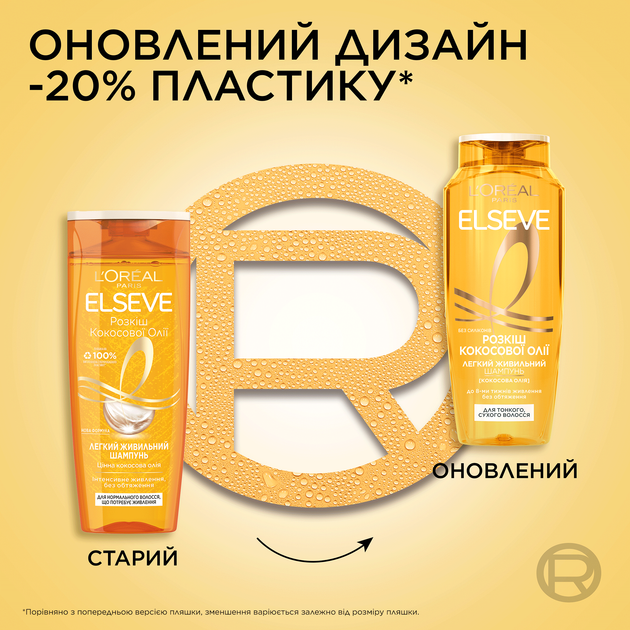 Шампунь L'Oreal Paris Elseve Роскошь кокосового масла для нормальных волос, которые нуждаются в питании 400 мл (3600523713141) - изображение 3