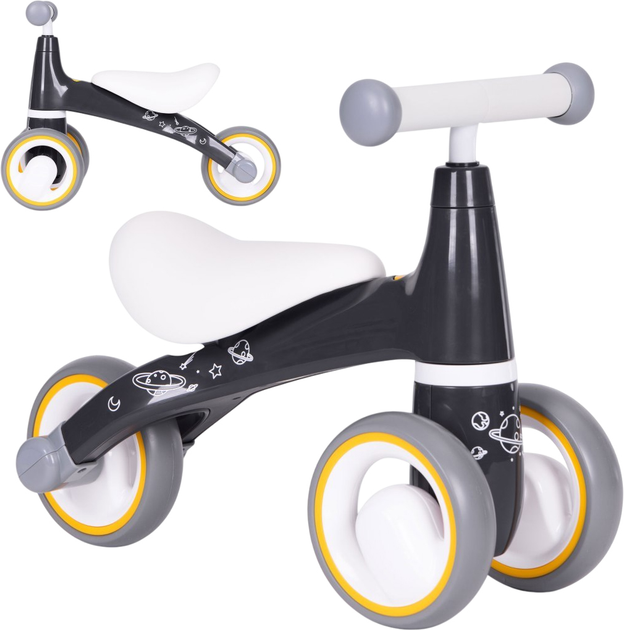 Rowerek biegowy dla dzieci EcoToys Eva Cosmic (5905817004430) - obraz 3