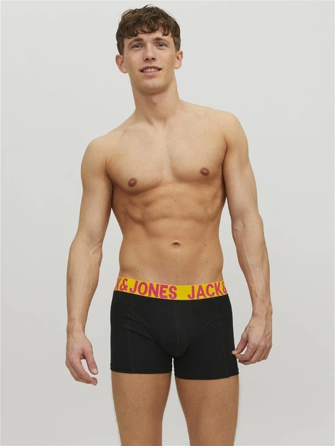 Труси JACK&JONES чорний-жовтий PPIPY942 S - Фото 1 Труси JACK&JONES чорний-жовтий PPIPY942 S - изображение 1
