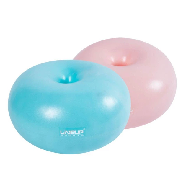 М'яч для фітнесу (пончик) LiveUp DONUT BALL 45х25см Рожевий - изображение 3