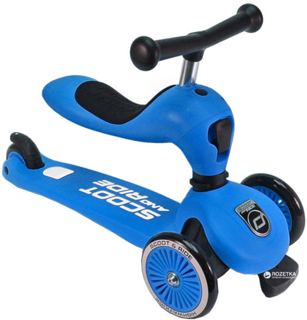 Самокат Scoot&Ride Highwaykick 3 колеса до 20/50 кг 1+ Синий (SR-160629 ...