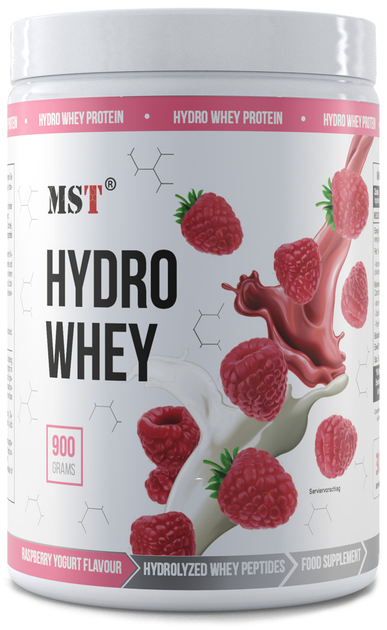 MST Гідролізований протеїн, Hydro Whey Protein - 900гр Малиновий йогурт (4260641162703) - Фото 1 MST Гідролізований протеїн, Hydro Whey Protein - 900гр Малиновий йогурт (4260641162703) - зображення 1